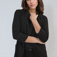 Open Front Cardigan with Front Pockets