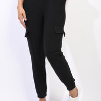 Fleece Lined Cargo Pocket Trouser with Drawstring