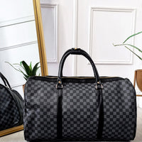Checked Print Overnight Bag