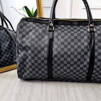 Checked Print Overnight Bag