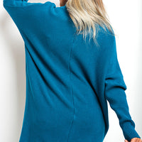 Turtle Neck Longline Knitted Jumper