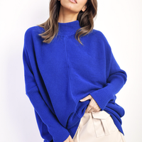 Turtle Neck Longline Knitted Jumper