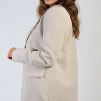Open Front Oversized Casual Blazer