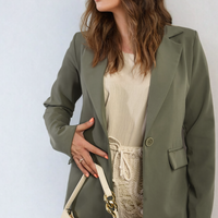 Open Front Oversized Casual Blazer