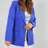 Open Front Oversized Casual Blazer