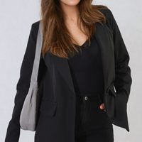 Open Front Oversized Casual Blazer