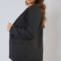 Open Front Oversized Casual Blazer