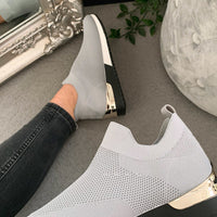 Slip On Sock Wedge Trainers
