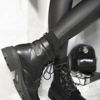 Platform Lace Up Ankle Boots