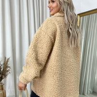 Button Down Collared Winter Coat Jacket