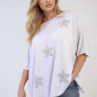 Floral Print Oversized Top