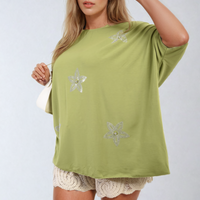 Floral Print Oversized Top