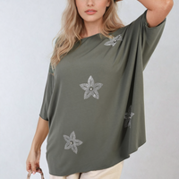 Floral Print Oversized Top