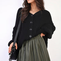 Pleated High Waist Mini Skirt