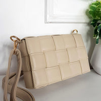 Padded Shoulder Bag with Chain Detail
