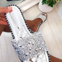 Embellished Slip On Sandals