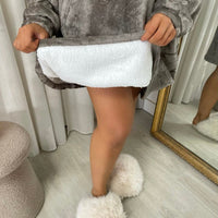 Oversized Fluffy Winter Blanket Hoodie