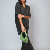 Twist Front Plunge Neckline Top and Trouser Co-ord Set