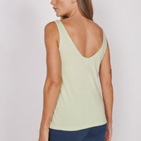 Camille Green Loose Fit Vest Top-2