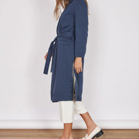 Dali Navy Longline Lightweight Coat-2