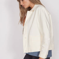 Gaia Cream Oversized Button Up Cropped Jacket-2