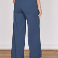 Lena Navy Wide Leg Trousers-3