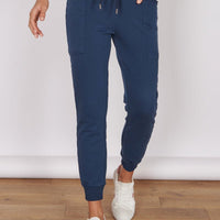 OIivia Navy Loungewear Cuffed Hem Joggers-1