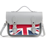 Union Jack Midi Satchel - Ghost Grey-0