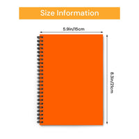 Plain Orange A5 Spiral Notebook