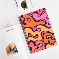 Orange Spiral Pack Of 3 Funky Notebooks