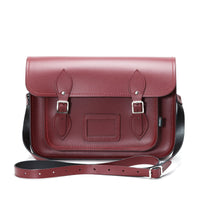 Handmade Leather Satchel - Oxblood Red-2