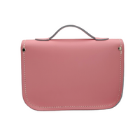 Leather Midi Satchel - Pastel Pink-3