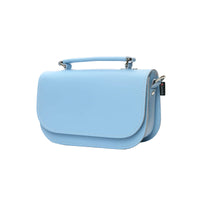 Aura Handmade Leather Bag - Baby Blue-1