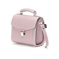Handmade Leather Sugarcube Handbag - Rose Quartz-3