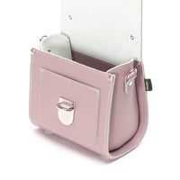 Handmade Leather Sugarcube Handbag - Rose Quartz-4