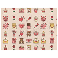 Pink Romantic Icon Fleece Valentines Blanket