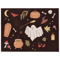 Black Fun Icon Halloween Blanket