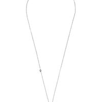 Silver anchor pendant necklace with thin chain