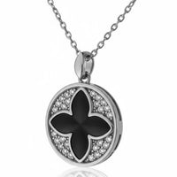 Florentine Clover Necklace Silver-3