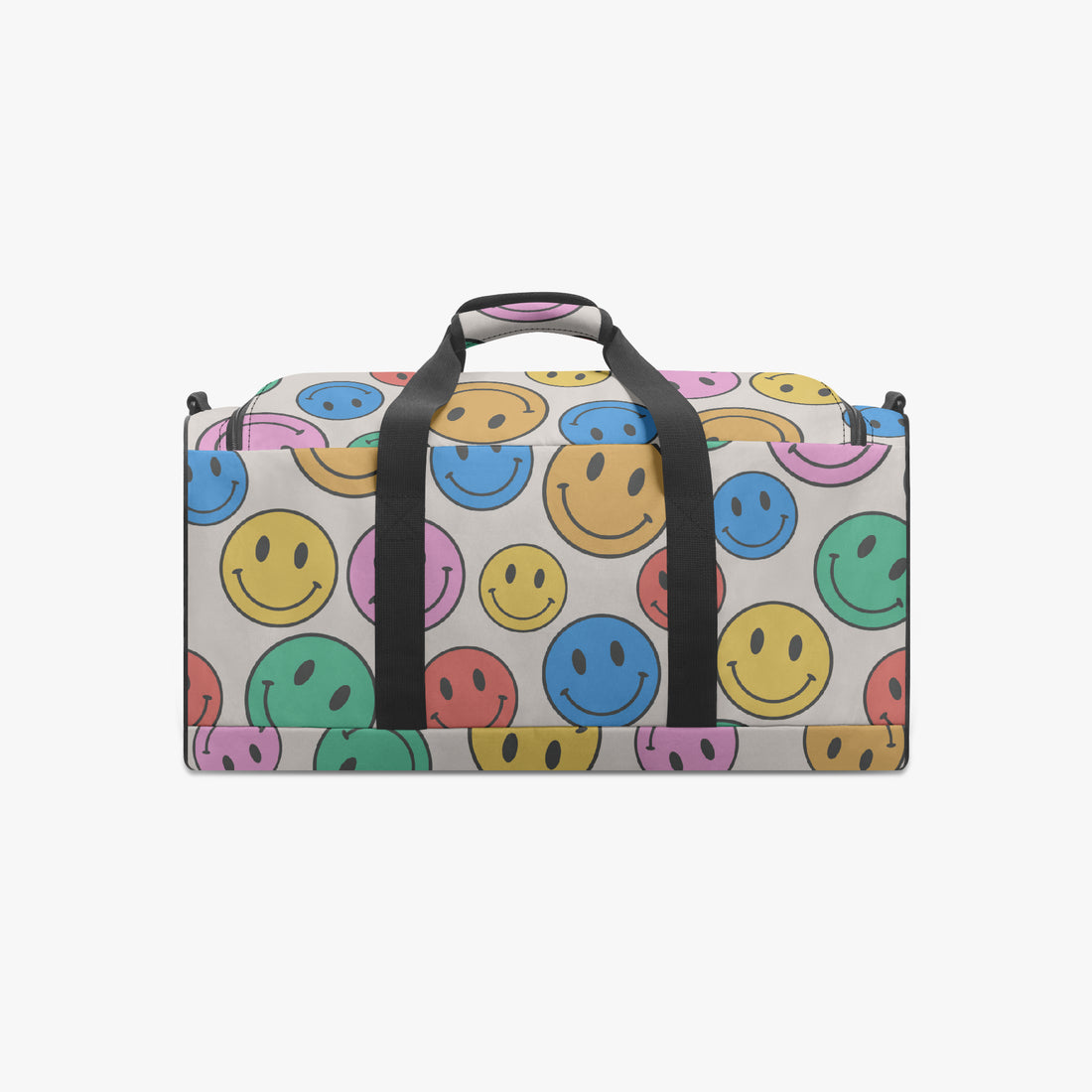 Smiley Face Funky Duffle Bag Cute Canvas