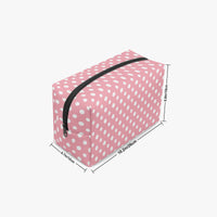 Pink Polka Dot Makeup Bag