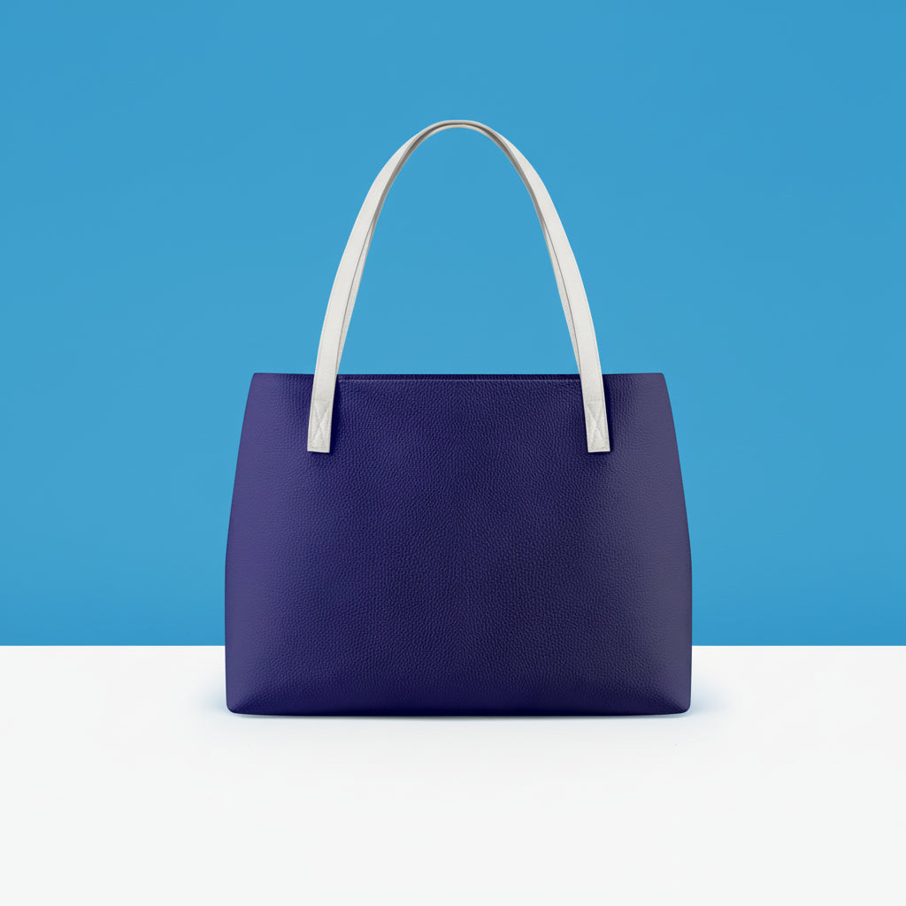Dark Blue Leather Handbags | Blue Shoulder Handbag