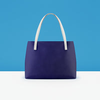 Dark Blue Leather Handbags | Blue Shoulder Handbag