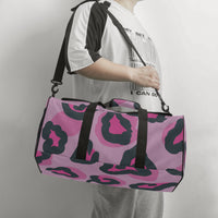 Pink Duffle Bag Leopard Print