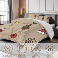 Brown Holiday Christmas Bedding Sets Queen