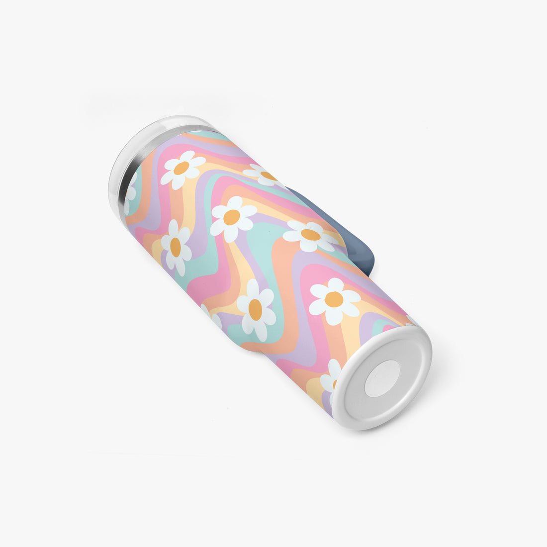 Daisy Floral Multi Coloured 40oz Stainless Steel Tumblers
