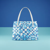 Blue And White Handbags | Blue Shoulder Handbag