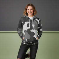 Midnight Stealth Black Camo Hoodie | Unisex Streetwear Pullover