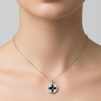 Florentine Clover Necklace Silver-1