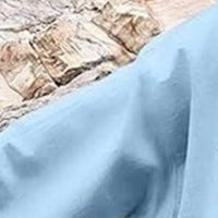 Light blue long-sleeve hoodie with hood, plus-size fit